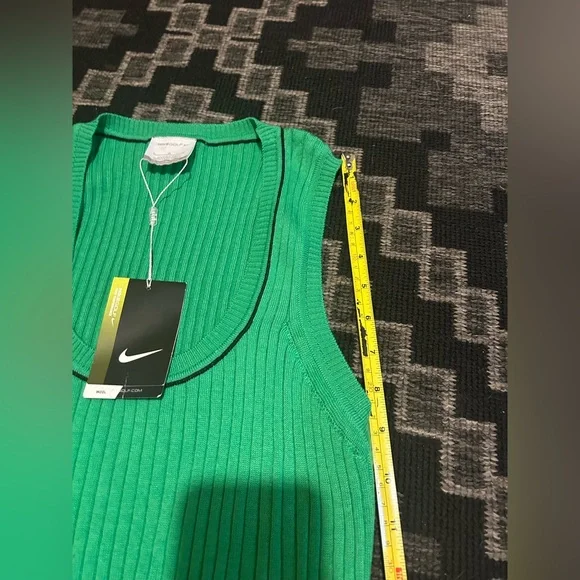 Nike Women's Vibrant Green Ribbed Tank Top - Picture 5 of 5